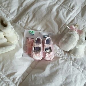 0-3 mnths GIRLS  Boots/ Shoes