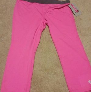 NWT Juniors Soffe Dri Neon Pink Leggings