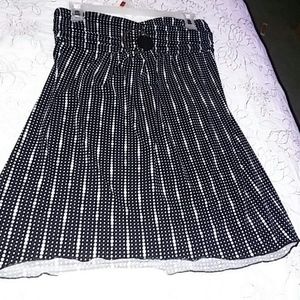 Strapless tube blouse