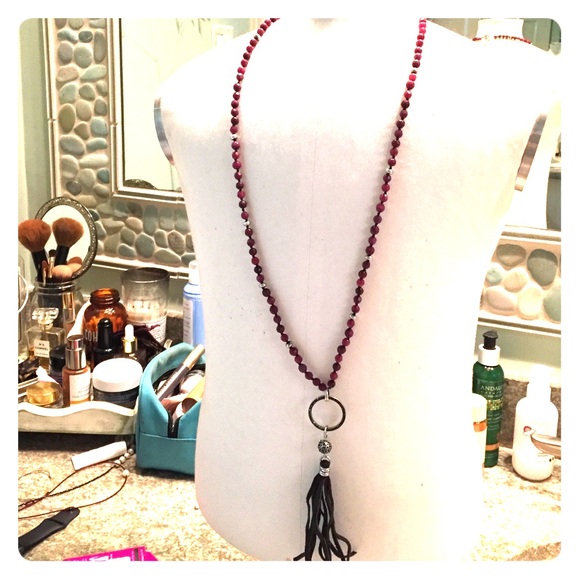 Long beaded necklace from Lucky Brand