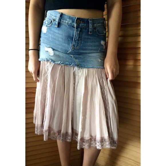 Refashioned Hollister Boho Skirt - Picture 3 of 4