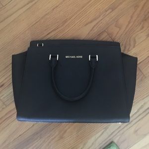 Michael Kors Selma medium Saffiano Leather Satchel