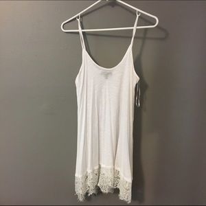 Long white tank/dress