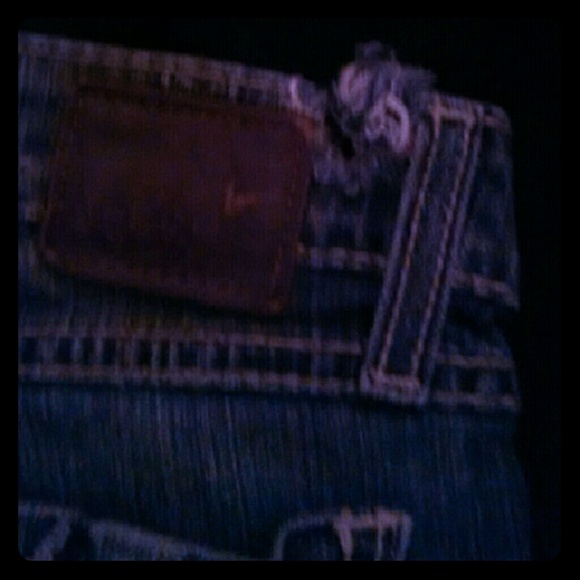 Blue jeans slightly distressed