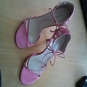 Banana Republuc pink leather heels