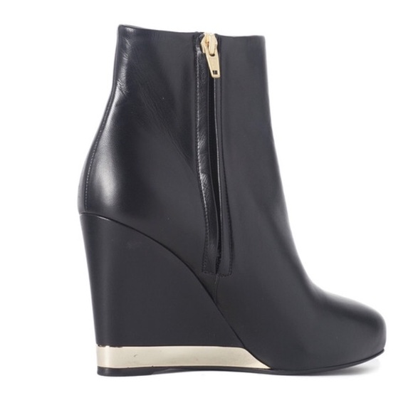 🎉SOLD on Tradesy Chanel Lambskin Wedge Bootie - Picture 2 of 4