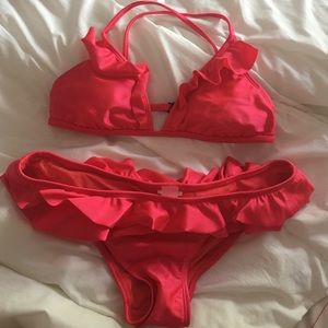 Roxy Ruffle Bikini Top and Bottom