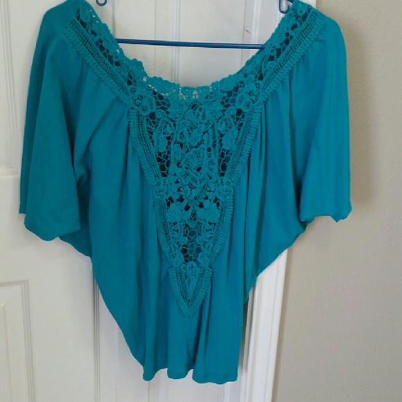 Teal blouse - Picture 2 of 3