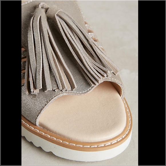 Silver Fringe Sandals - Picture 3 of 4