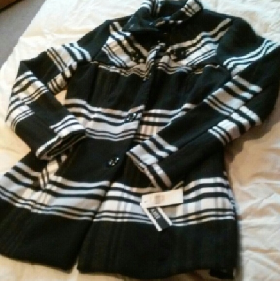 New A. Byer Black & White Pea Coat!