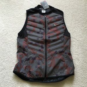 Nike Aeroloft Down Vest. Purple/Orange. Large. NWT