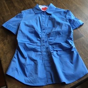 New York and Company Blue button down shirt