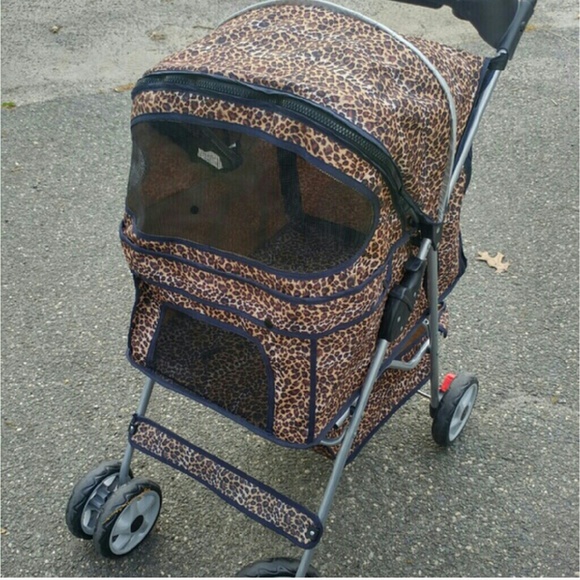 Leopard Pet Stroller