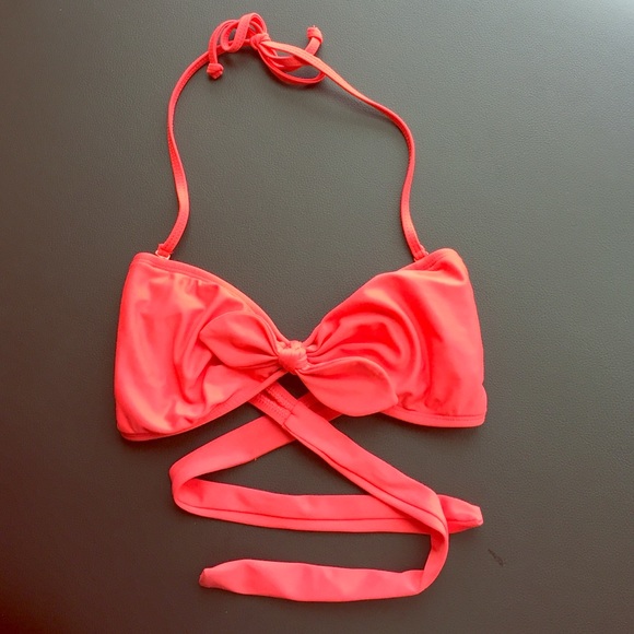 Red coral bikini top.