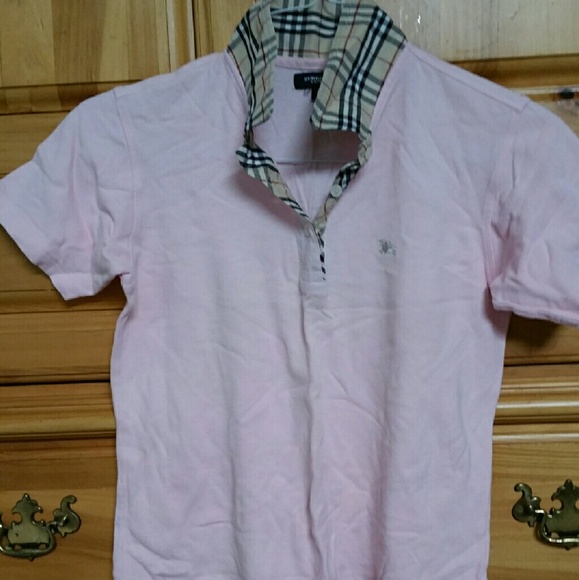 Burberry Pink Polo Shirt