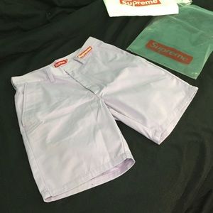 SUPREME work shorts - pale purple