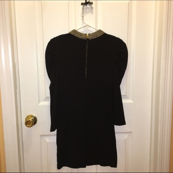 Black and gold embroidered Dress💎 - Picture 4 of 4