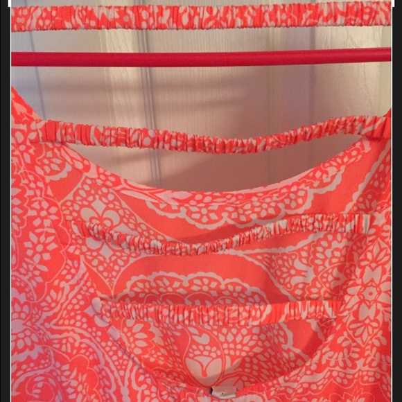 NTW American Eagle Coral White Dress XS - Picture 4 of 4