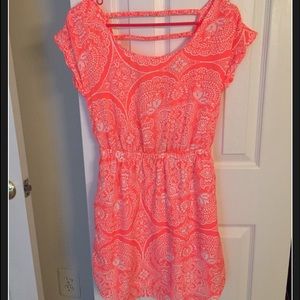 NTW American Eagle Coral White Dress XS