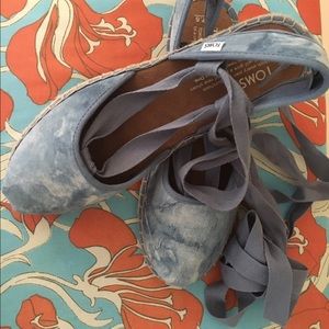 Toms Bella Espadrilles  in sky print