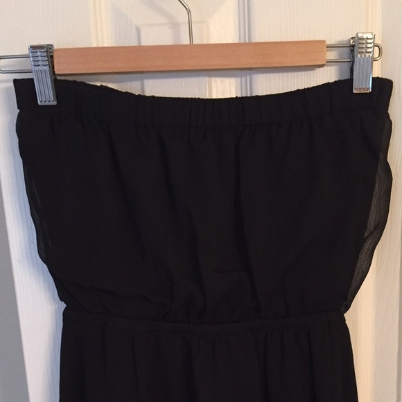 Express Black Chiffon Dress XS - Picture 2 of 4