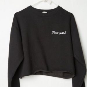New York Embroidered Nancy Sweatshirt Brandy