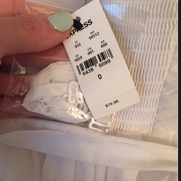 NWT Express White Dress 0 - Picture 4 of 4