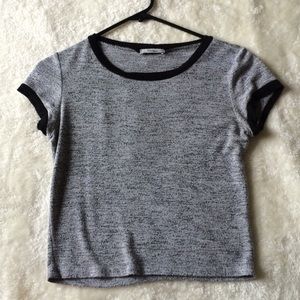 Grey crop top