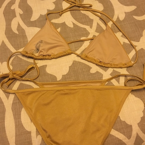Gold Victoria's Secret swimsuit - Picture 3 of 4