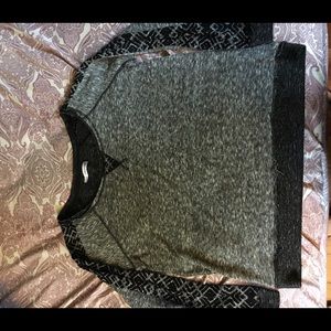 Maurice's grey/black sweater