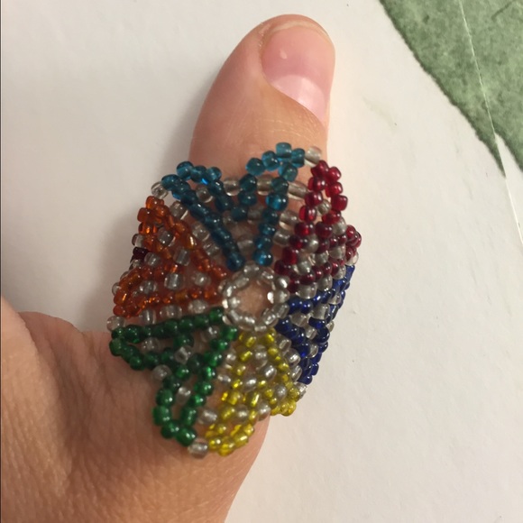 Handmade Beaded Ring - Picture 3 of 4