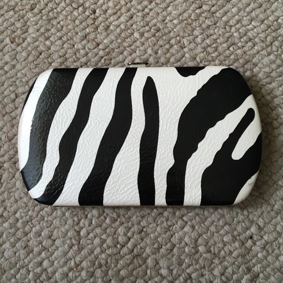 Small zebra print wallet