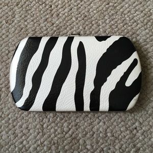 Small zebra print wallet