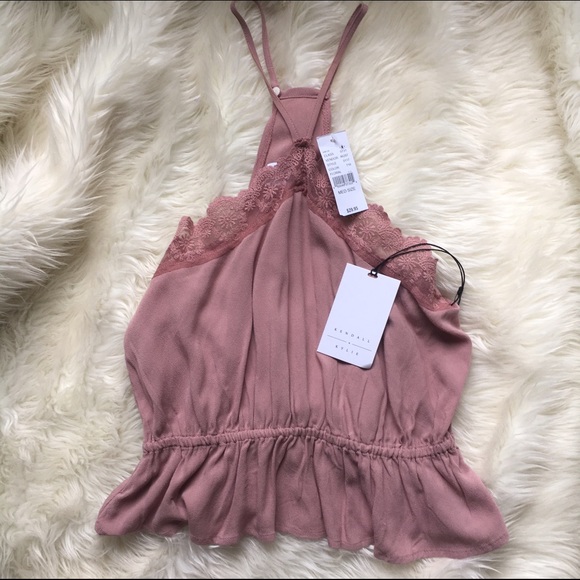 K&K Diamond Neck Peplum Tank Top - Picture 4 of 4