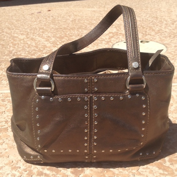 Michael Kors  bronze studded bag