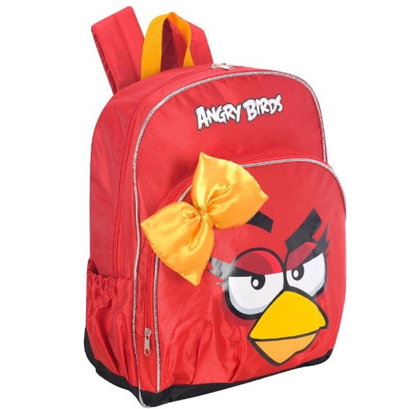 Angry Birds She Bird Red & Black Backpack - Picture 1 of 1