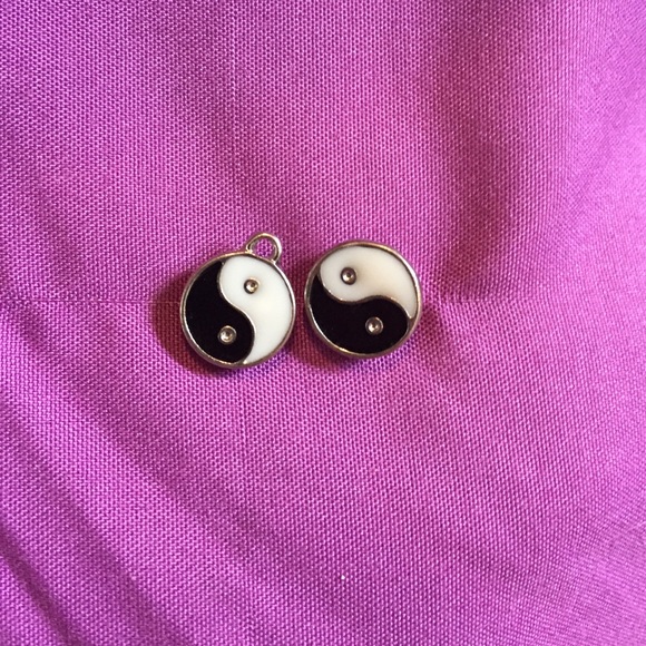 Yin and yang earrings