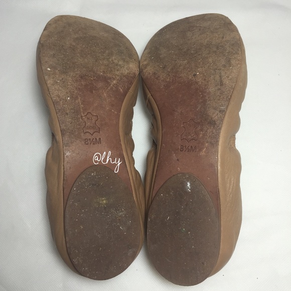 TORY BURCH SHELBY FLATS – TAN 8.5 - Picture 4 of 4