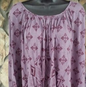 SALE SIZ. Free People long sleeve crop top. Purple