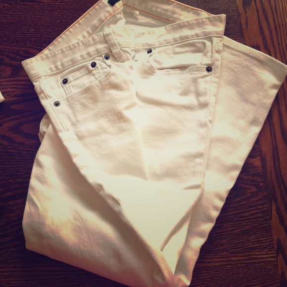 JCrew white Denim Capri