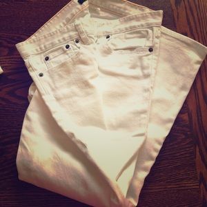 JCrew white Denim Capri