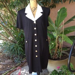 Casual short sleeve Black dress size 14