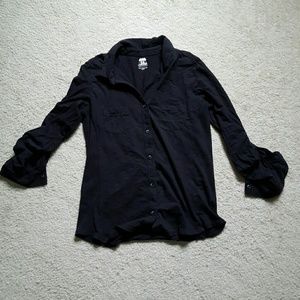 Black long sleeve button up