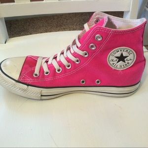 women's hot pink converse
