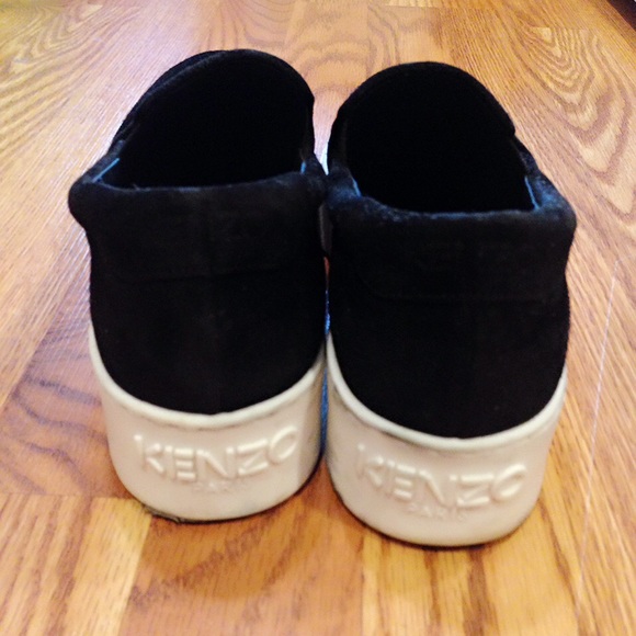 Kenzo suede black sneaker size 39 - Picture 3 of 4