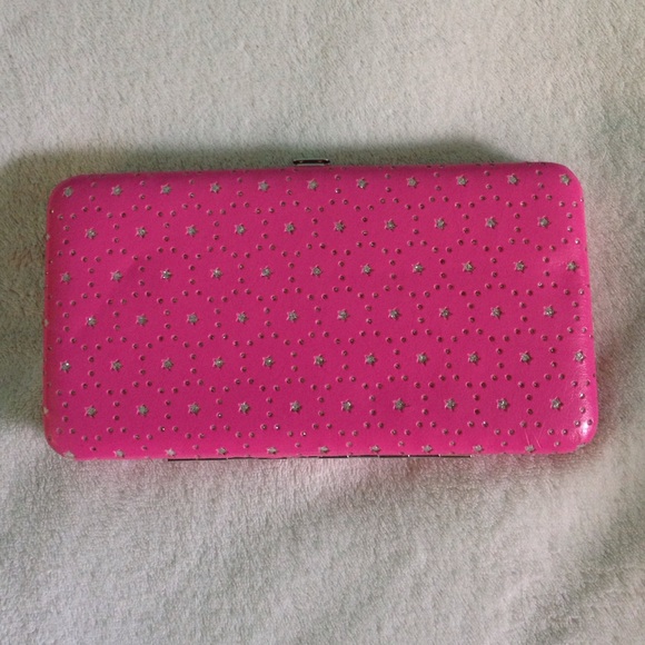 Pink Star Clutch Wallet - Picture 1 of 2
