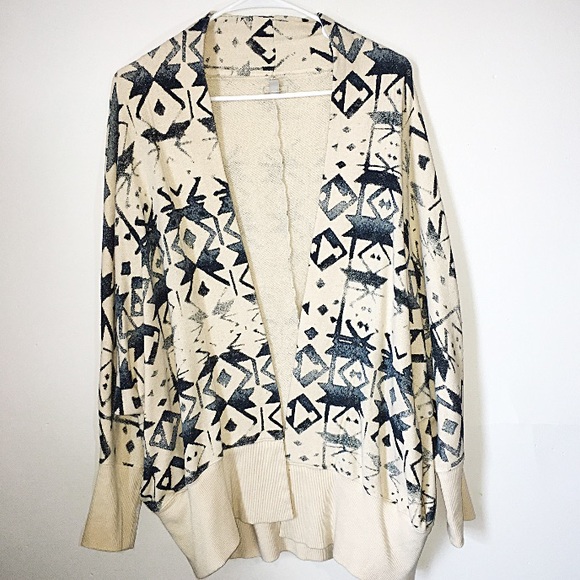 Ecote Sweaters - **4@$20** Oversized Printed Shrug Cardigan