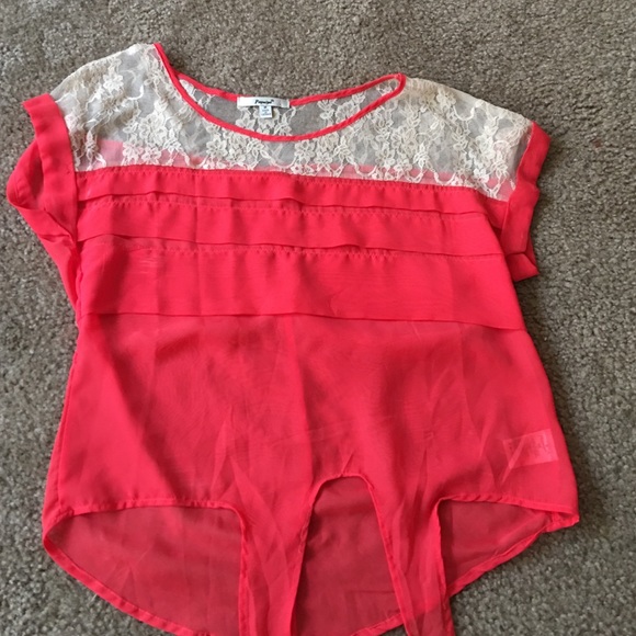 Coral shirt