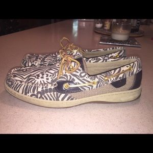 Sperry TopSider Zebra Print Shoes
