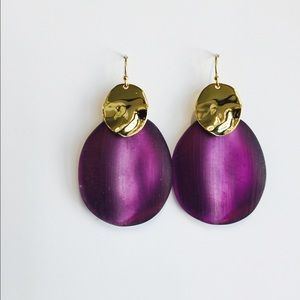 Alexis Bittar Lucite and Gold Earrings